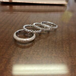 NWOT BOMB PARTY ring stack set size 8